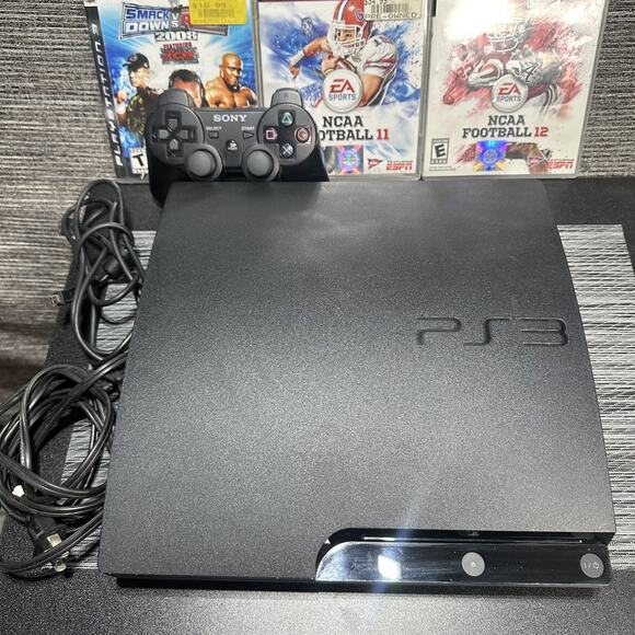 Sony Playstation 3 Console Slim 160GB CECH-3001A w/ Controller And Games - Picture 5 of 8